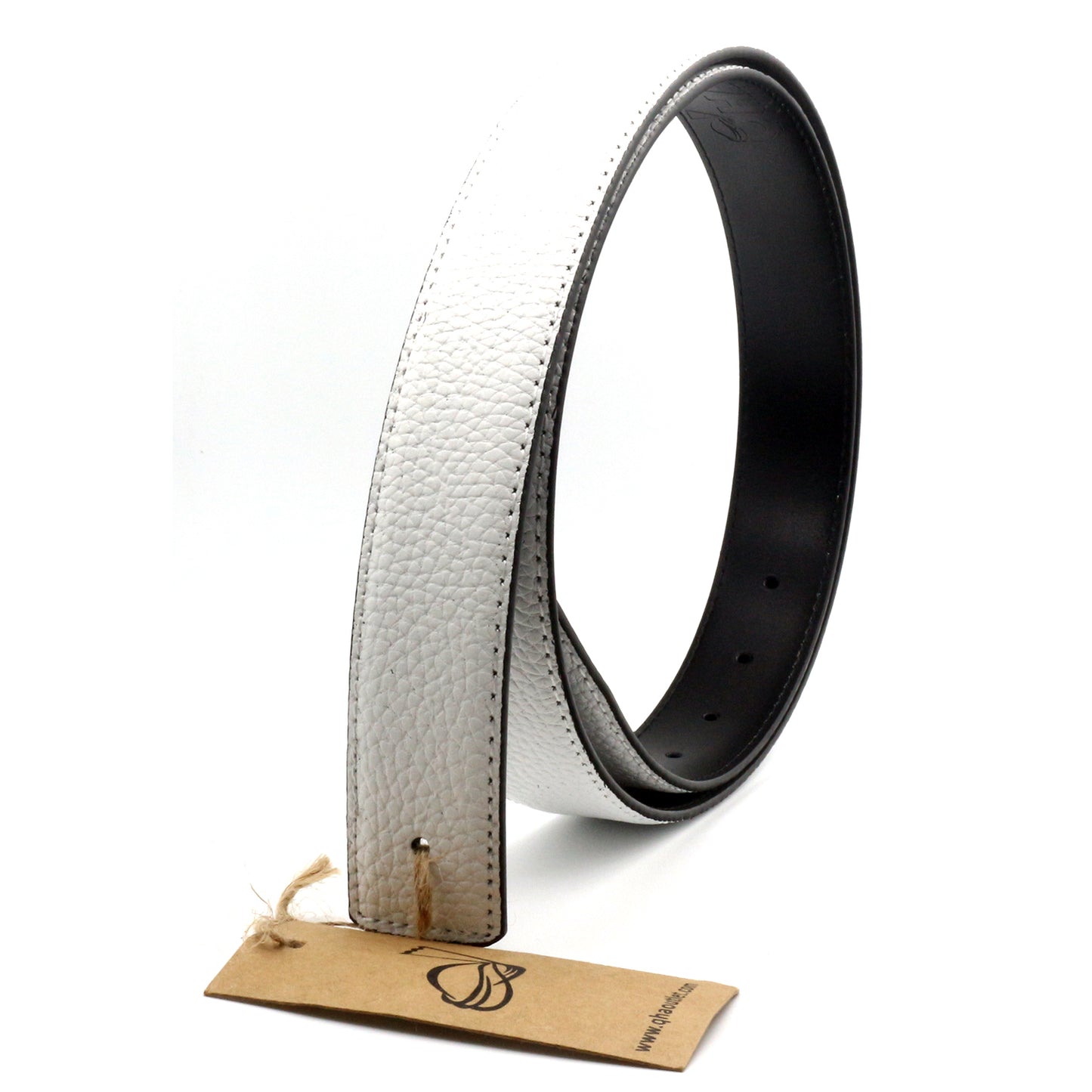 Unisex 32mm Belt Strap for H Buckle Replacement Genuine Leather - QHA UK