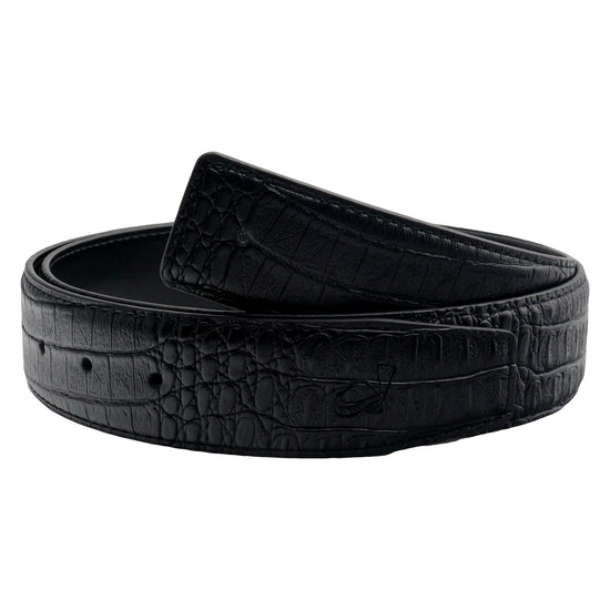 QHA Mens Genuine Leather Replacement Belt Strap No Buckle 38mm - QHA UK