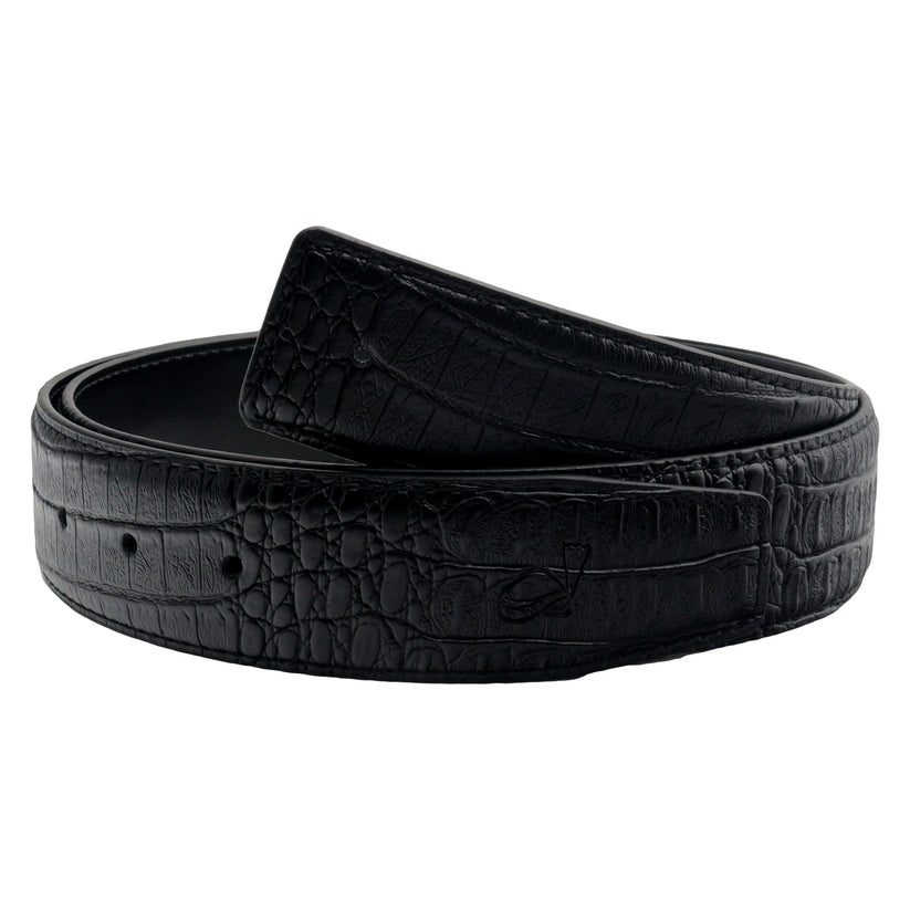 QHA Mens Genuine Leather Replacement Belt Strap No Buckle 38mm - QHA UK