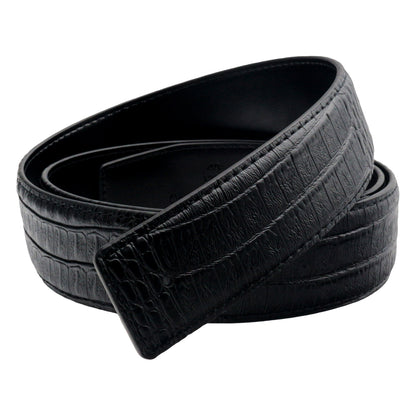 QHA Mens Genuine Leather Replacement Belt Strap No Buckle 38mm - QHA UK