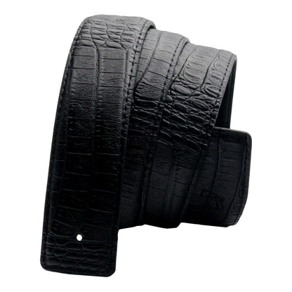 QHA Mens Genuine Leather Replacement Belt Strap No Buckle 38mm - QHA UK