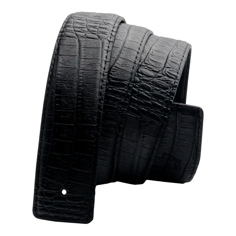 QHA Mens Genuine Leather Replacement Belt Strap No Buckle 38mm - QHA UK