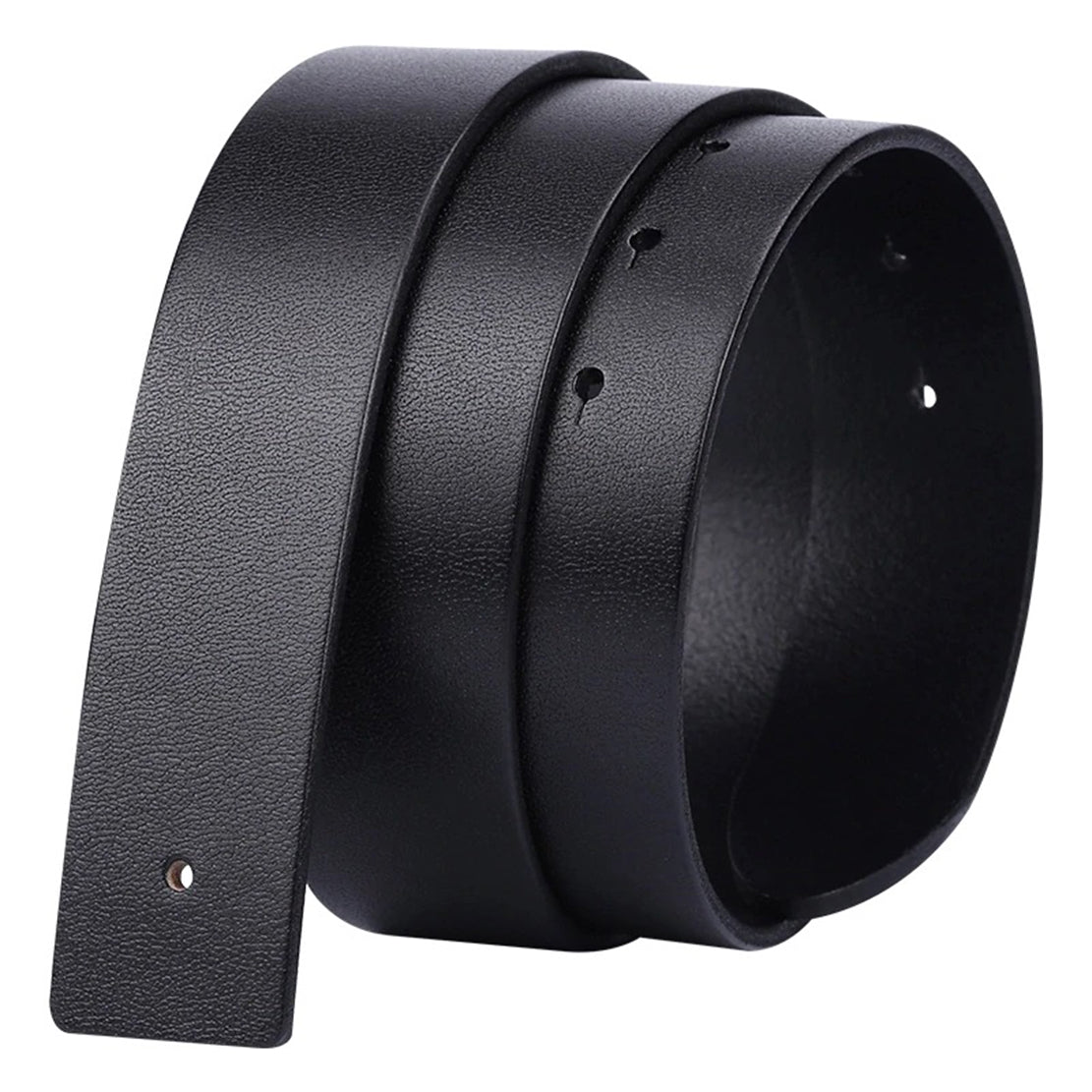 Mens Genuine Leather Belt Strap 38mm Replacement No Buckle Trim - QHA UK