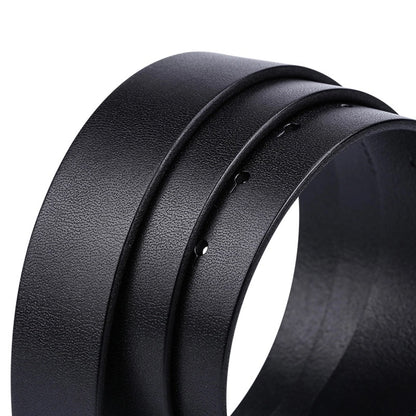 Mens Genuine Leather Belt Strap 38mm Replacement No Buckle Trim - QHA UK