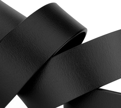 Mens Genuine Leather Belt Strap 38mm Replacement No Buckle Trim - QHA UK