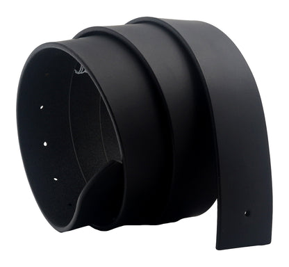 Mens Genuine Leather Belt Strap 38mm Replacement No Buckle Trim - QHA UK