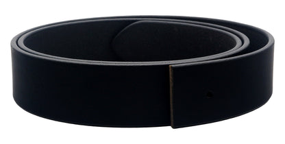 Mens Genuine Leather Belt Strap 38mm Replacement No Buckle Trim - QHA UK