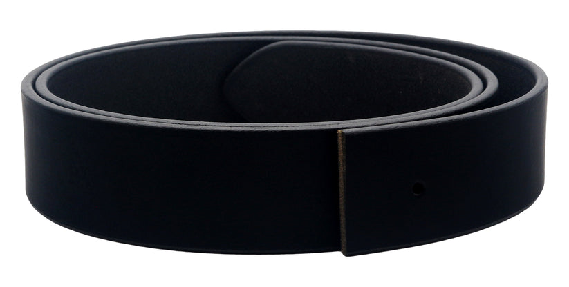 Mens Genuine Leather Belt Strap 38mm Replacement No Buckle Trim - QHA UK