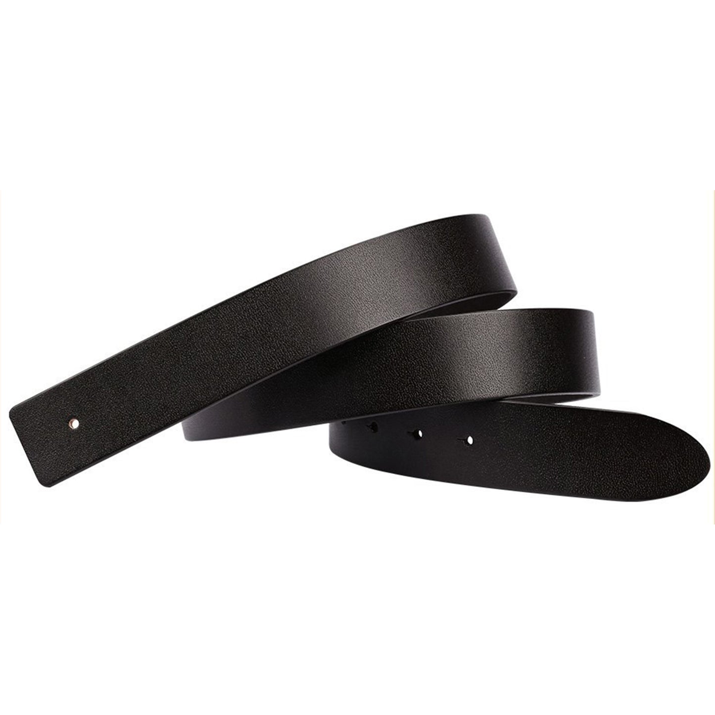Mens Genuine Leather Belt Strap 38mm Replacement No Buckle Trim - QHA UK