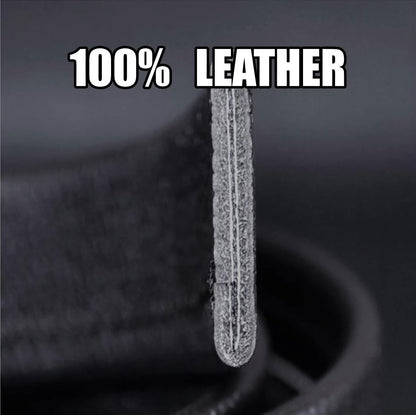 QHA 35mm Full Grain Leather Ratchet Belt Strap Q09 - QHA UK