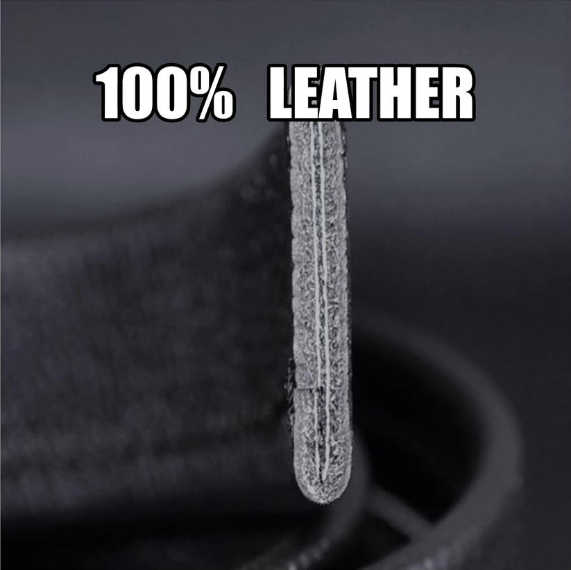 QHA 35mm Full Grain Leather Ratchet Belt Strap Q09 - QHA UK