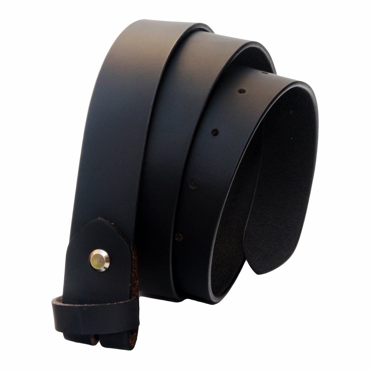 QHA Men's 32mm Real Leather Replacement Belt Strap, Snap On - QHA UK