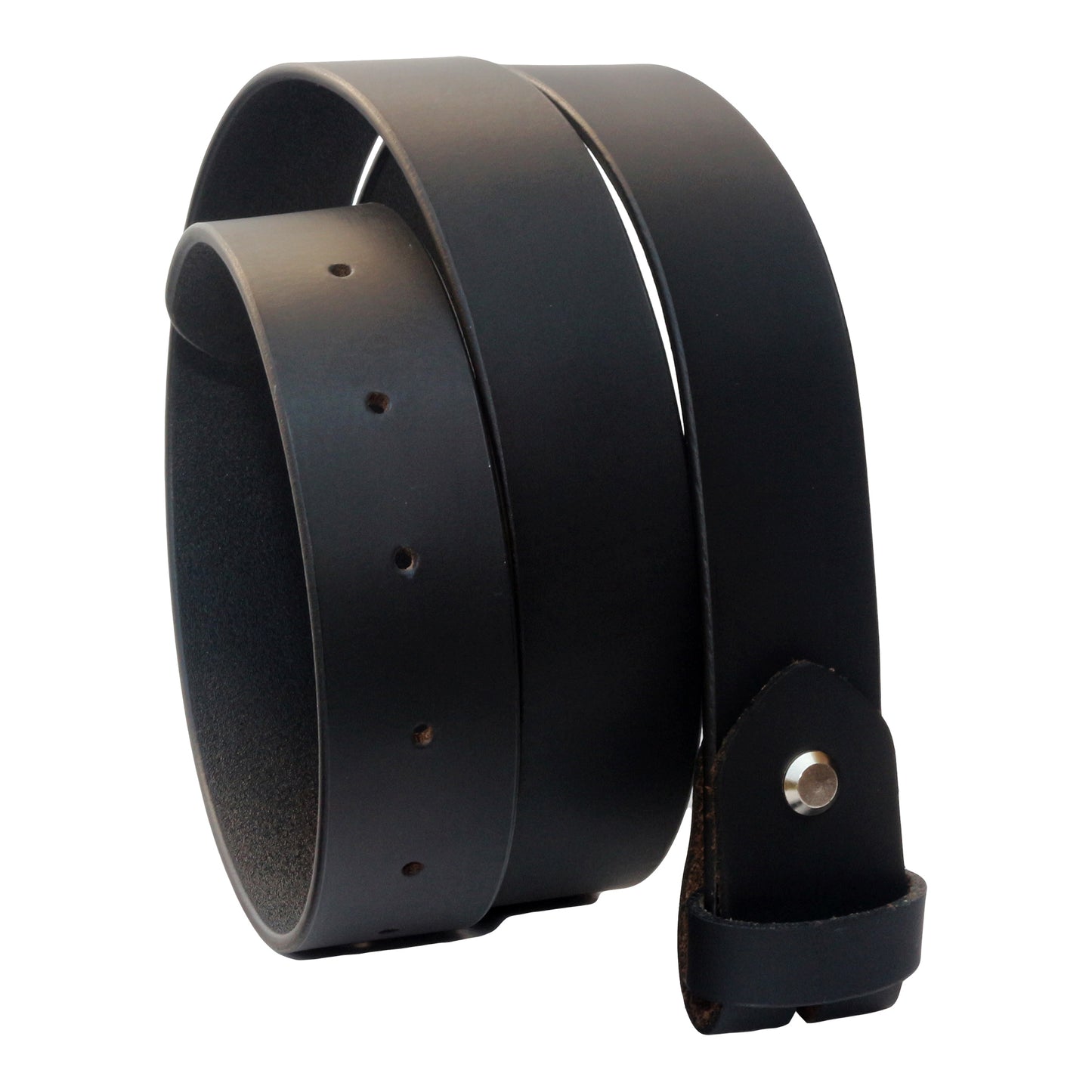 QHA Men's 32mm Real Leather Replacement Belt Strap, Snap On - QHA UK