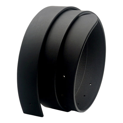 QHA Mens 32mm Real Leather Replacement Belt Strap, No Buckle - QHA UK