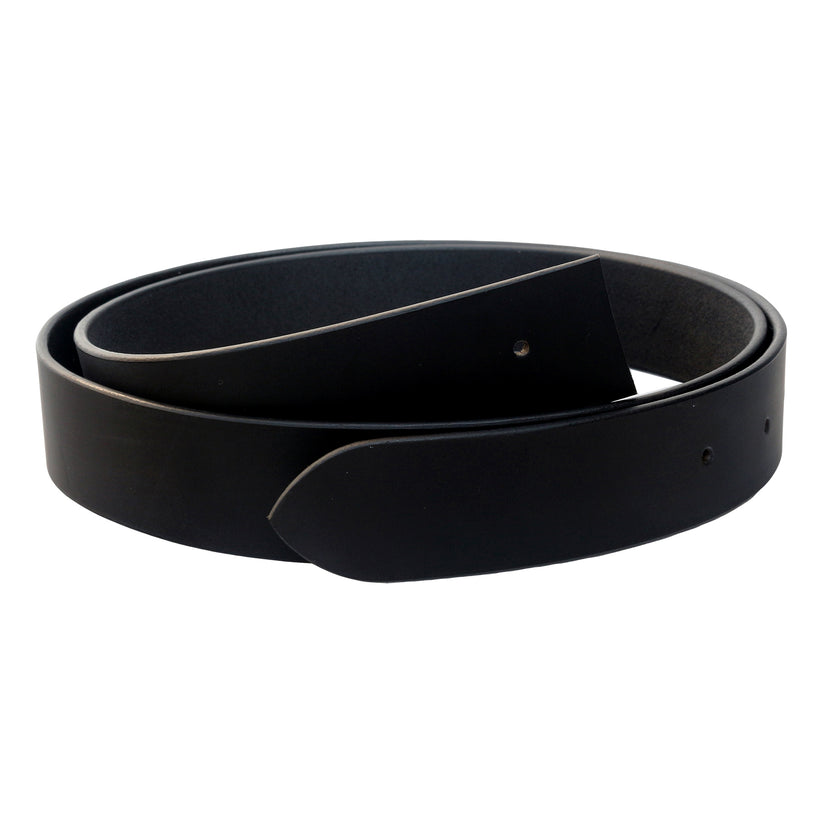 QHA Mens 32mm Real Leather Replacement Belt Strap, No Buckle - QHA UK