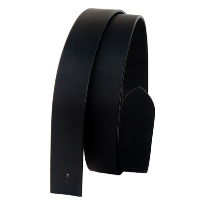 QHA Mens 32mm Real Leather Replacement Belt Strap, No Buckle - QHA UK