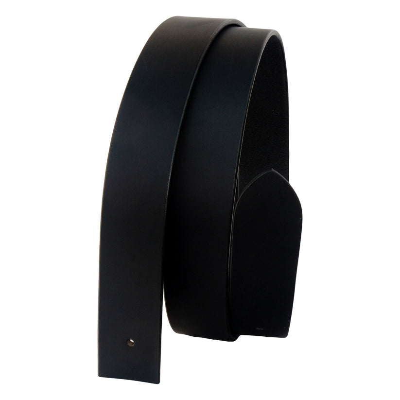 QHA Mens 32mm Real Leather Replacement Belt Strap, No Buckle - QHA UK