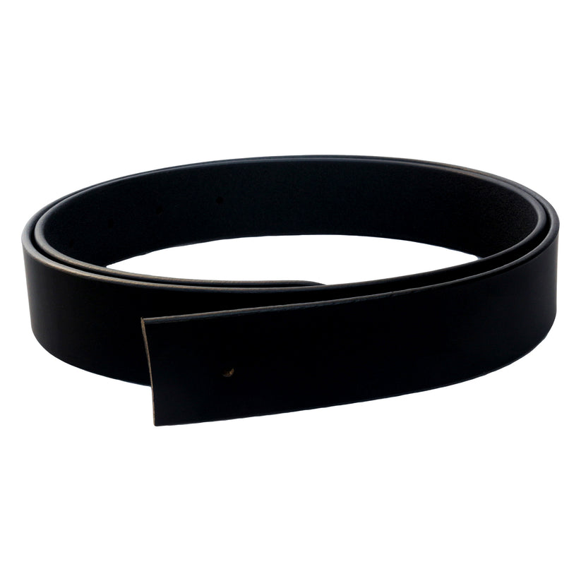 QHA Mens 32mm Real Leather Replacement Belt Strap, No Buckle - QHA UK