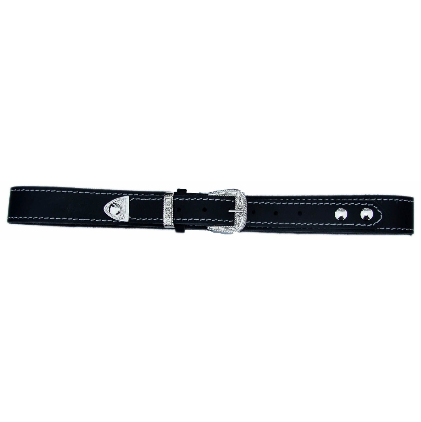 QHA Men's 38mm Top Grain Leather Belt, Western Pin Buckle Set - QHA UK