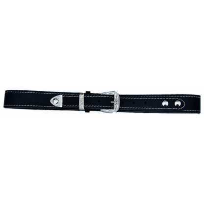 QHA Men's 38mm Top Grain Leather Belt, Western Pin Buckle Set - QHA UK
