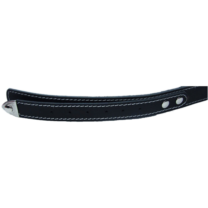 QHA Men's 38mm Top Grain Leather Belt, Western Pin Buckle Set - QHA UK
