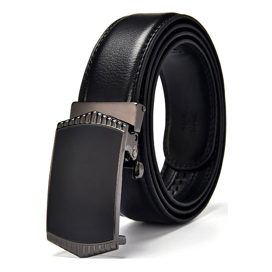 QHA Mens 35mm Split Leather Ratchet Belt, Automatic Q43 - QHA UK