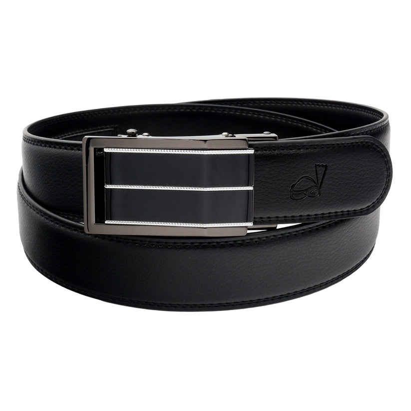 QHA Mens 35mm Split Leather Ratchet Belt, Automatic Q44 - QHA UK