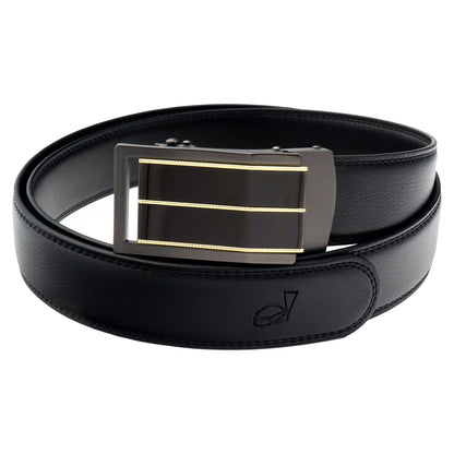 QHA Mens 35mm Split Leather Ratchet Belt, Automatic Q44 - QHA UK