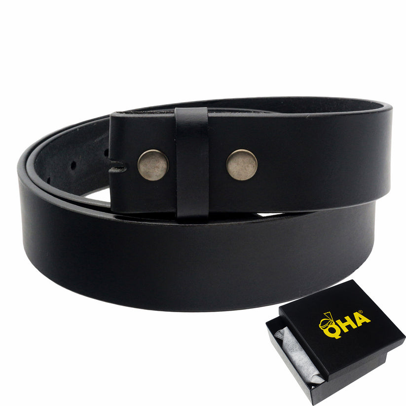 QHA 38mm Unisex Full Grain Leather Belt Strap Q45 - QHA UK