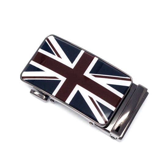QHA Mens Union Jack Automatic Sliding Belt Buckle A03 - QHA UK