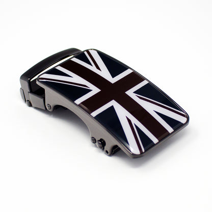 QHA Mens Union Jack Automatic Sliding Belt Buckle A03 - QHA UK