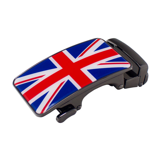 QHA Mens Union Jack Automatic Sliding Belt Buckle A04 - QHA UK