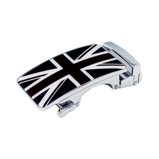QHA Mens Union Jack Automatic Sliding Belt Buckle A05 - QHA UK