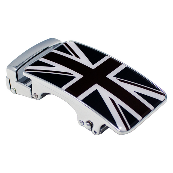 QHA Mens Union Jack Automatic Sliding Belt Buckle A05 - QHA UK