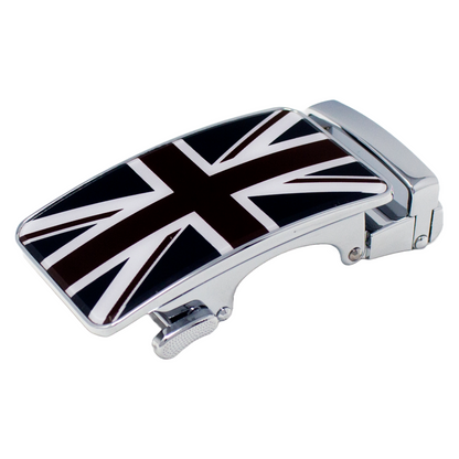 QHA Mens Union Jack Automatic Sliding Belt Buckle A05 - QHA UK