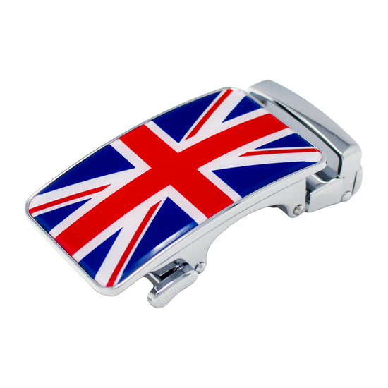 QHA Mens Union Jack Automatic Sliding Belt Buckle A06 - QHA UK