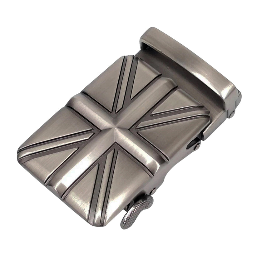 QHA Mens Union Jack Automatic Sliding Belt Buckle A07 - QHA UK