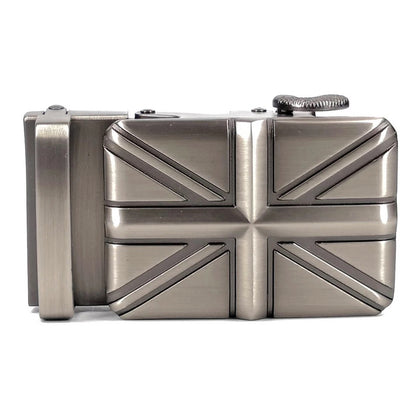 QHA Mens Union Jack Automatic Sliding Belt Buckle A07 - QHA UK