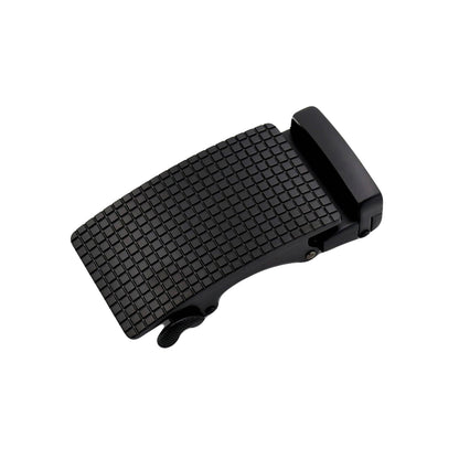 QHA Mens 35mm Automatic Belt Buckle, Black Carbon Fiber Style - QHA UK
