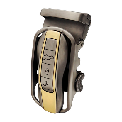 QHA Mens Automatic Sliding Belt Buckle Replacement A135 - Front View - QHA UK