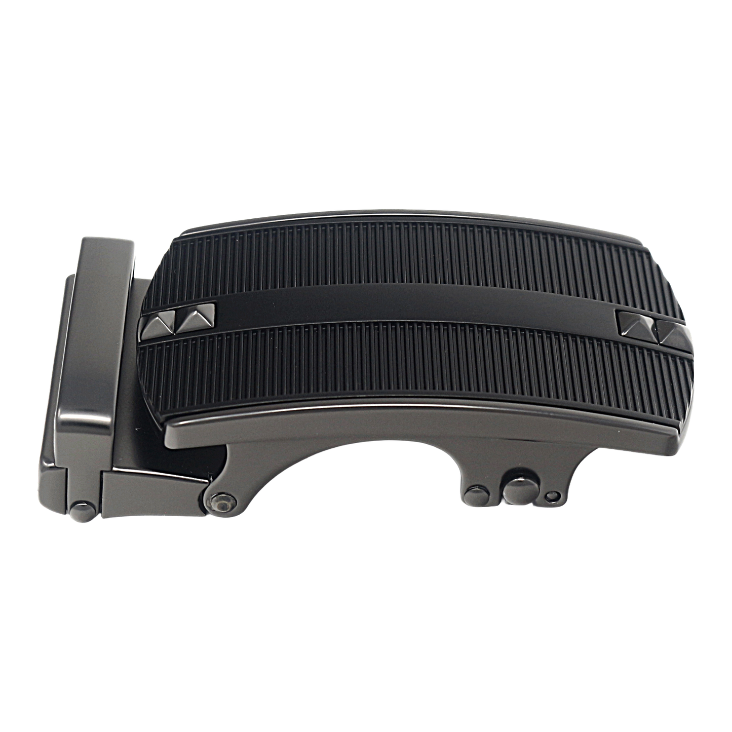 Mens Automatic Sliding Belt Buckle Replacement for Ratchet Leather Bel - Buckle Detail - QHA UK