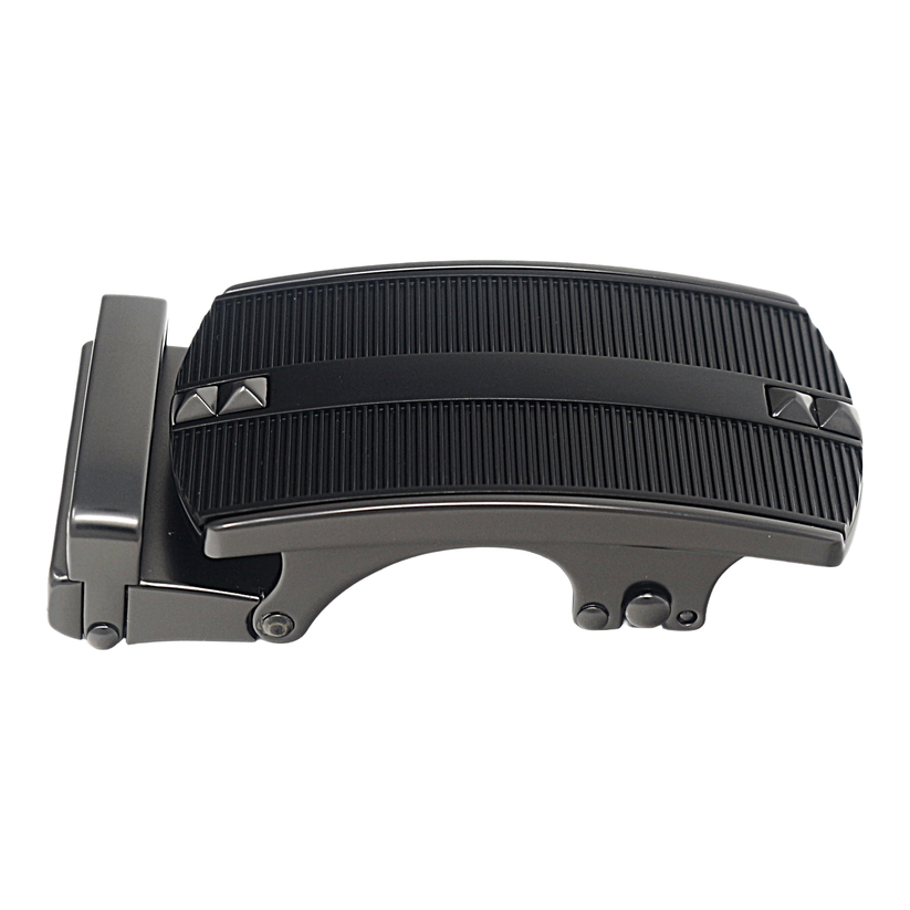 Mens Automatic Sliding Belt Buckle Replacement for Ratchet Leather Bel - Buckle Detail - QHA UK