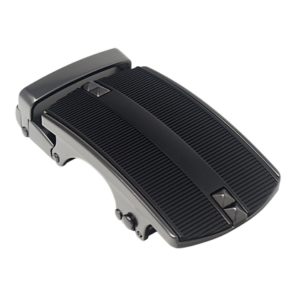 Mens Automatic Sliding Belt Buckle Replacement for Ratchet Leather Bel - Buckle Detail - QHA UK