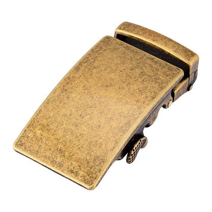 QHA Men’s Automatic Sliding Belt Buckle Antique Brass for 35mm - QHA UK