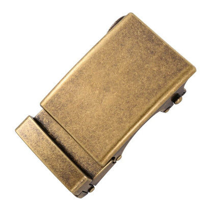 QHA Men’s Automatic Sliding Belt Buckle Antique Brass for 35mm - QHA UK