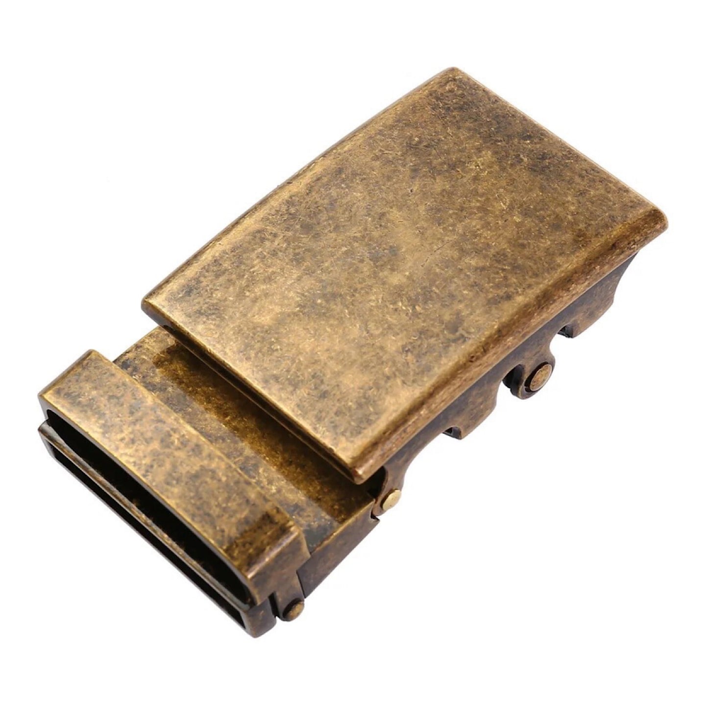 QHA Men’s Automatic Sliding Belt Buckle Antique Brass for 35mm - QHA UK