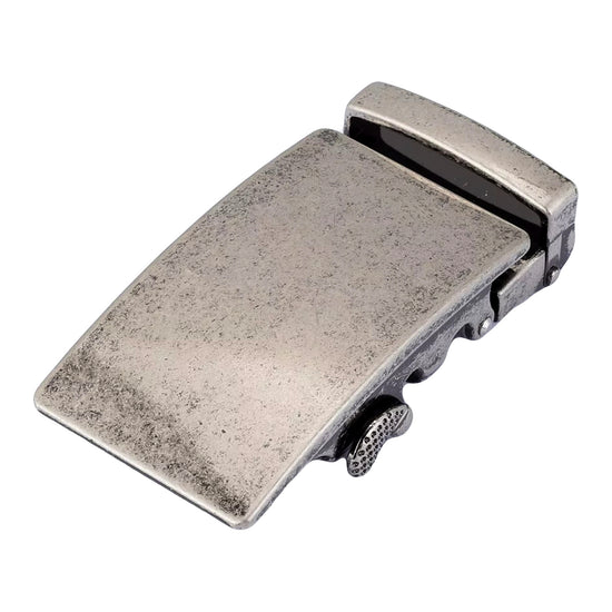 QHA Mens Automatic Sliding Belt Buckle Antique Silver for 35mm - QHA UK