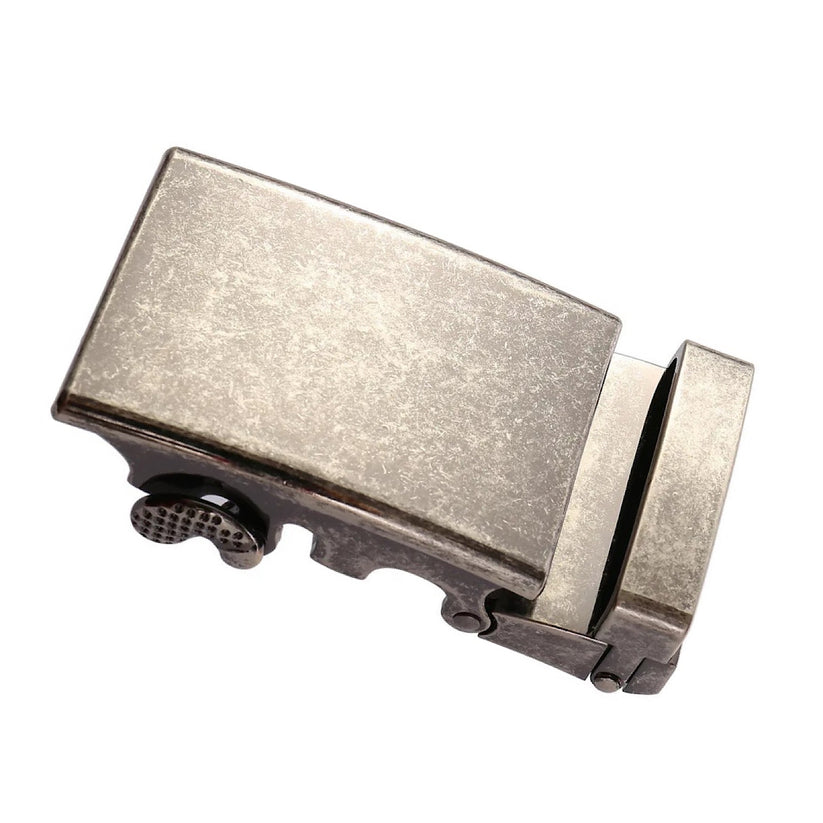 QHA Mens Automatic Sliding Belt Buckle Antique Silver for 35mm - QHA UK
