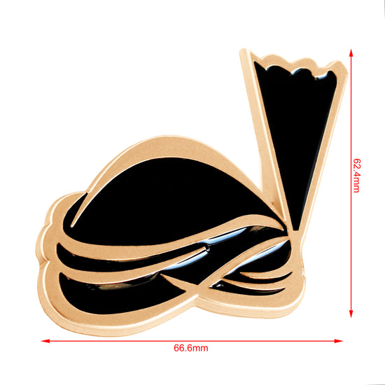 QHA Unisex Gold & Black Turban Design Belt Buckle, Fits 38mm - QHA UK