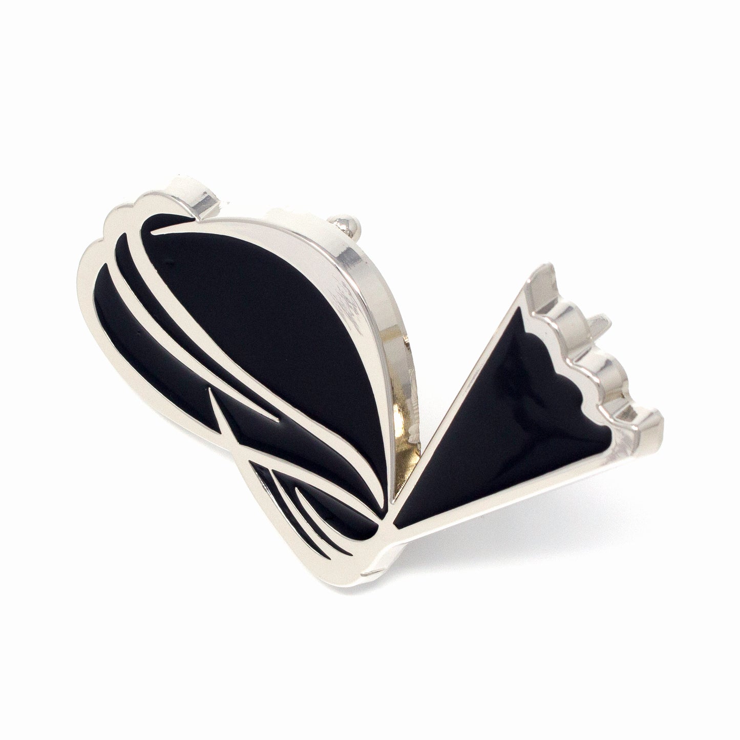 QHA Unisex Silver & Black Turban Design Belt Buckle, Fits 38mm - QHA UK